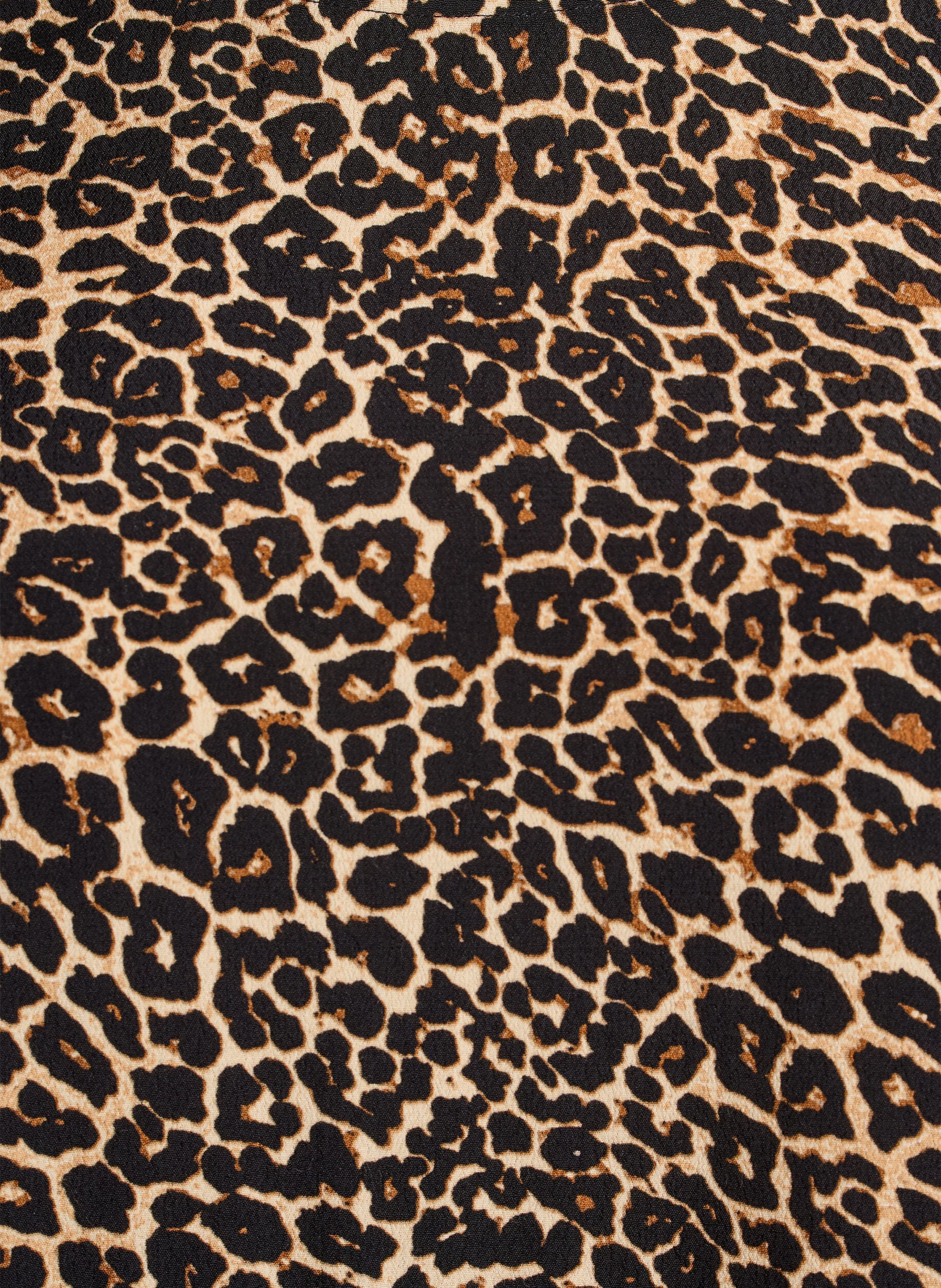 Zizzi Lange mouwen tuniek met een naad, Bruin, Packshot image number 2