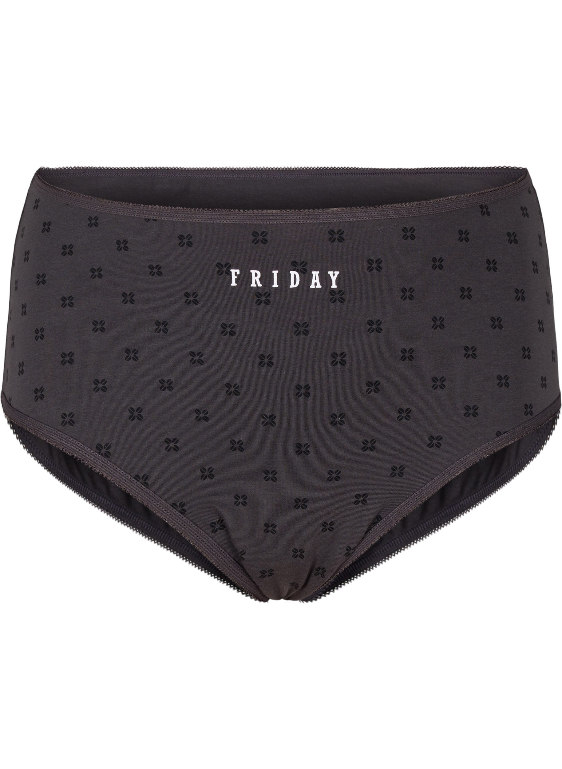 Zizzi 7-pack hipsterslip met normale taille, Donker Bordeaux, Packshot image number 3