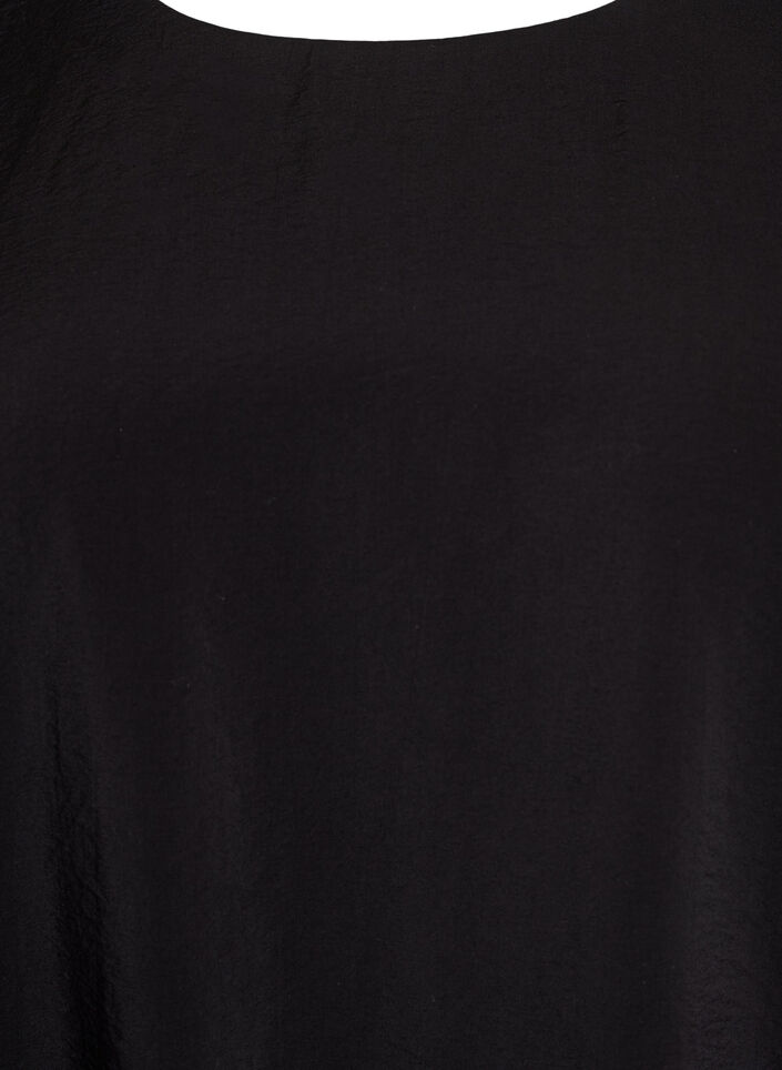 Ballonjurk knielengte met zakken, Zwart, Packshot image number 2