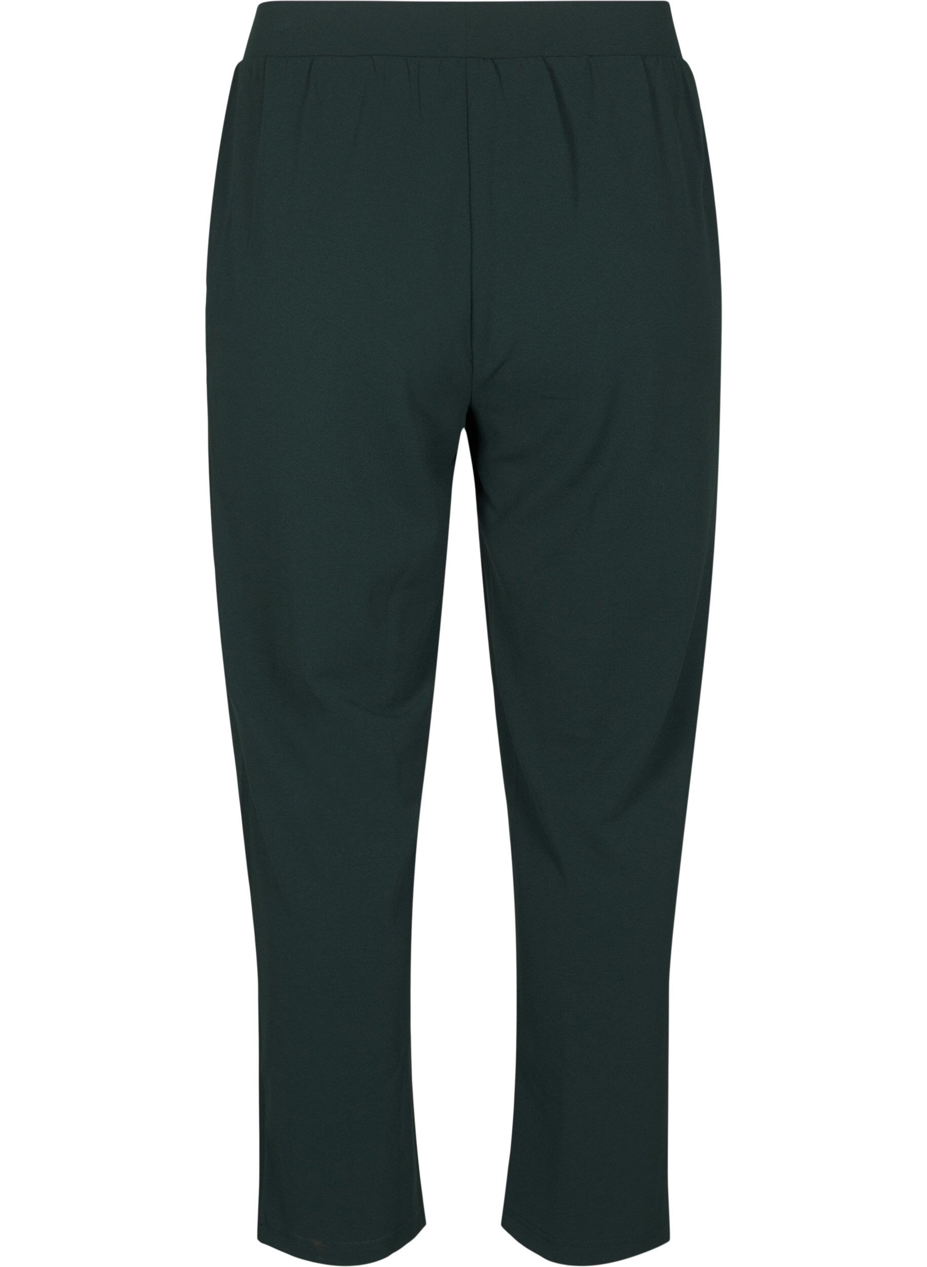 Zizzi FLASH - Broek met rechte pasvorm, Groen, Packshot image number 1