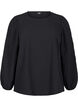 FLASH - Blouse met lange mouwen en ronde hals, Black, Packshot image number 0