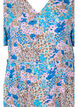 Jurk met koord details en patroon, Blue Rose Flower, Packshot image number 2
