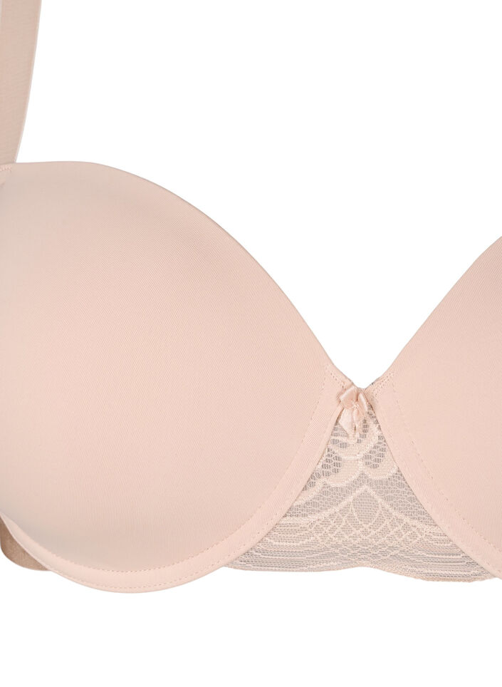 Voorgevormde bh met mesh, Beige, Packshot image number 2
