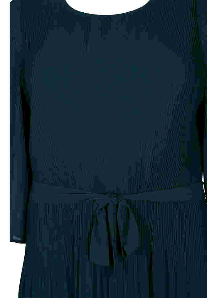  Geplooide jurk met strikceintuur, Scarab, Packshot image number 2