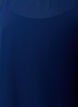Maxi jurk met ruches en afneembare cape, Blauw, Packshot image number 2