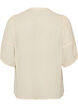 Blouse in seersucker met strikkoord, Beige, Packshot image number 1