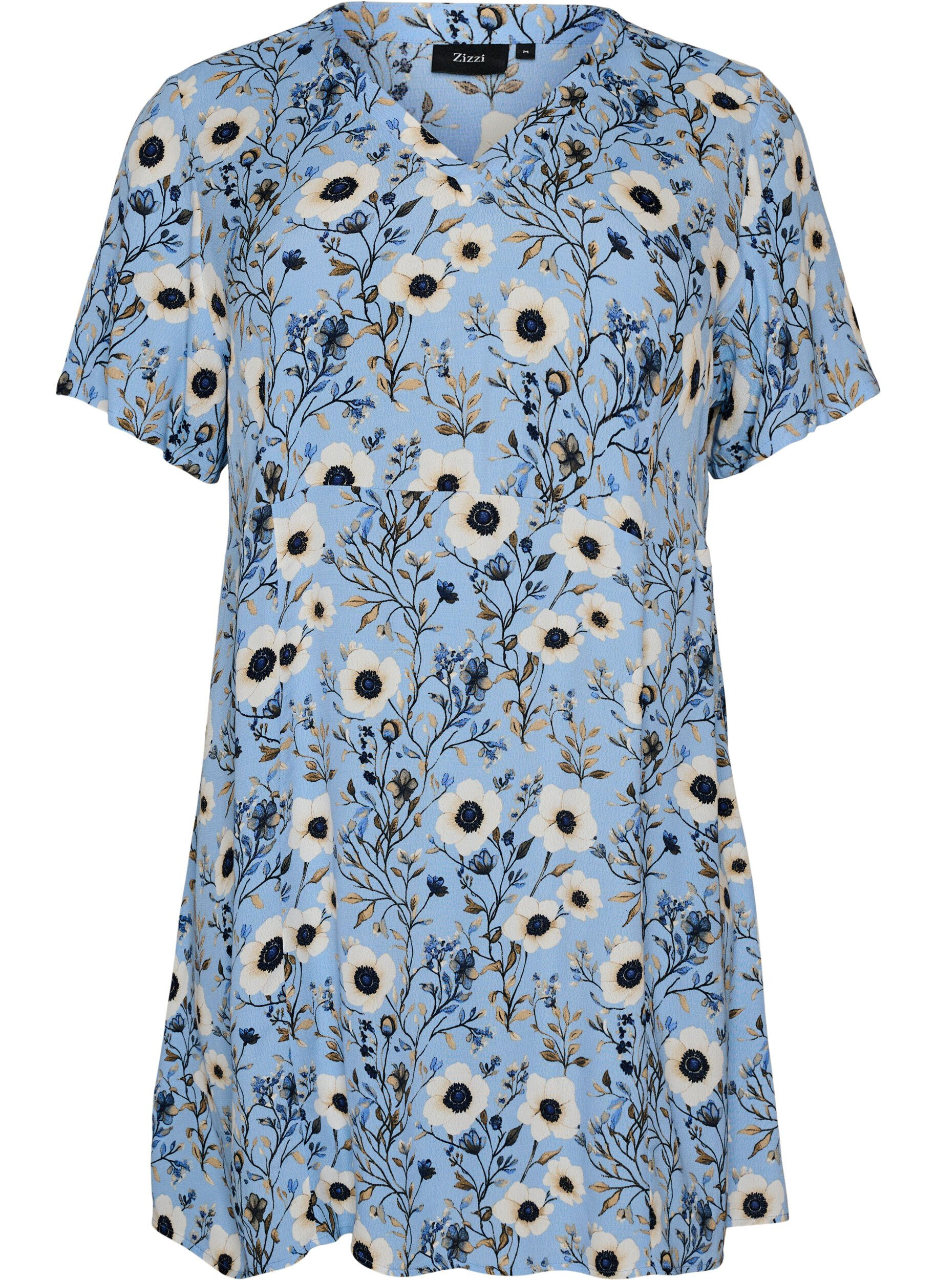 Korte jurk met bloemenprint