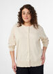 Fijngebreide vest met ronde hals, Beige, Model image number 0