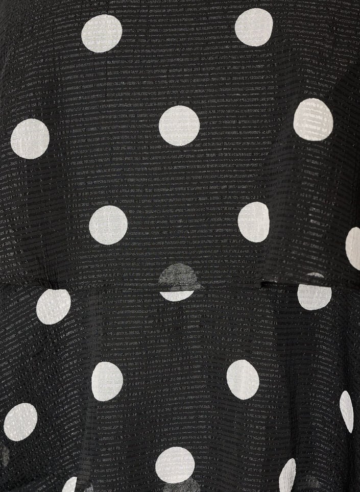 Gelaagde top met ruches en spaghettibandjes, Zwart, Packshot