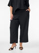 High-waist culottes met een elastische achterkant, Zwart, Model image number 2