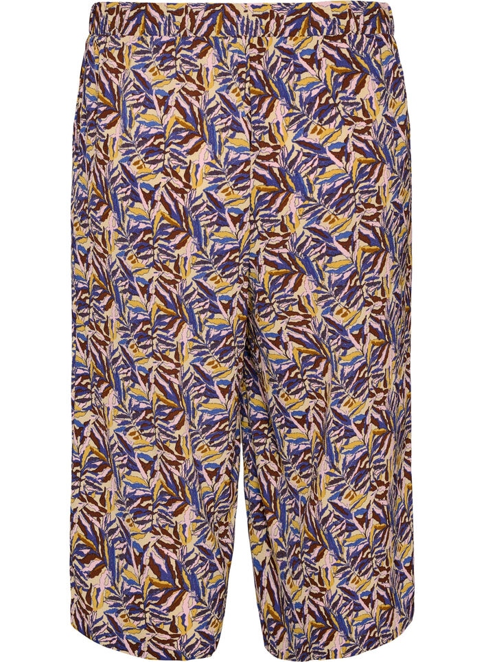 Culotte broek met print, Beige, Packshot image number 1