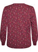 Nachtblouse met een print, Donker Bordeaux, Packshot image number 1