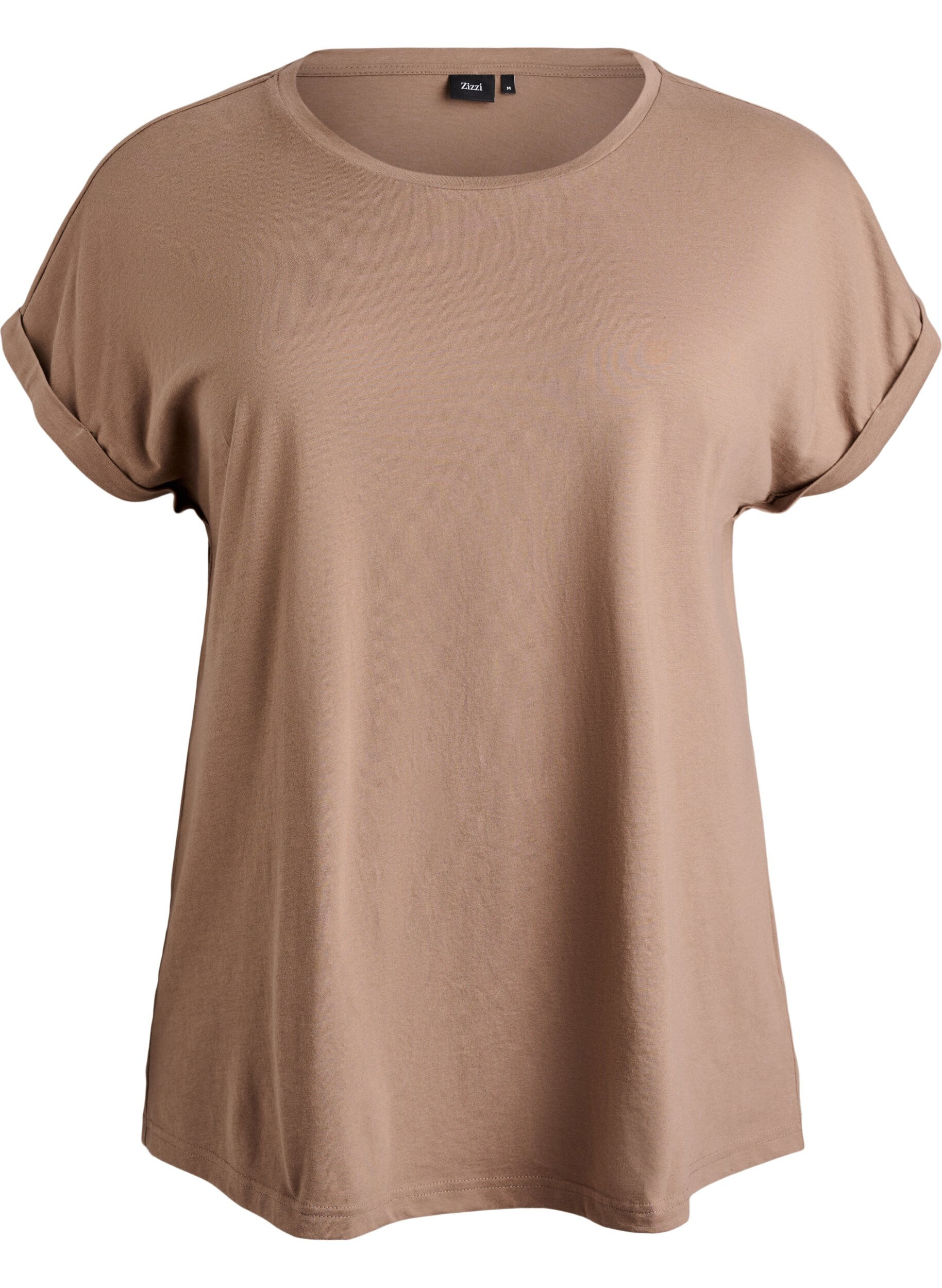 T-shirt met korte mouwen van katoenmix
