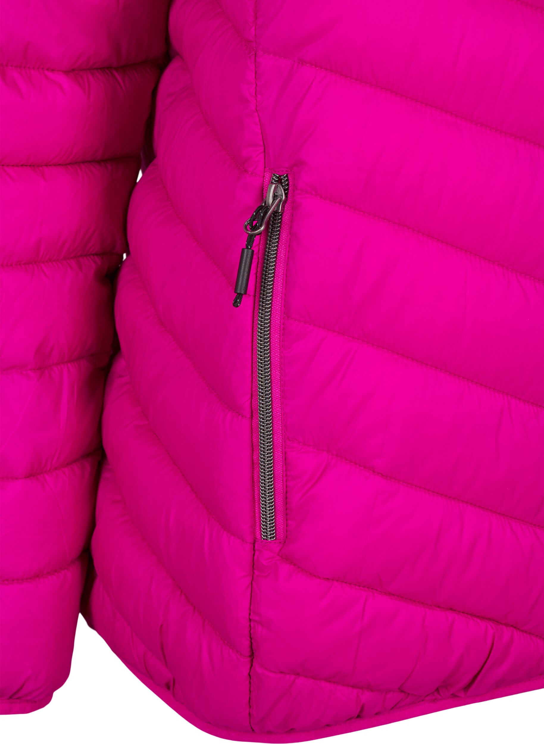 ZizziLichtgewicht jas met capuchon, Roze, Packshot image number 3
