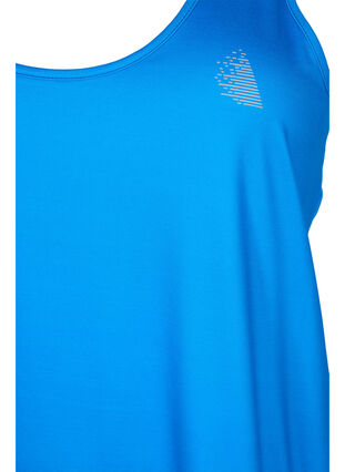 Sporttop met kruisband op de rug, Brilliant Blue, Packshot image number 2