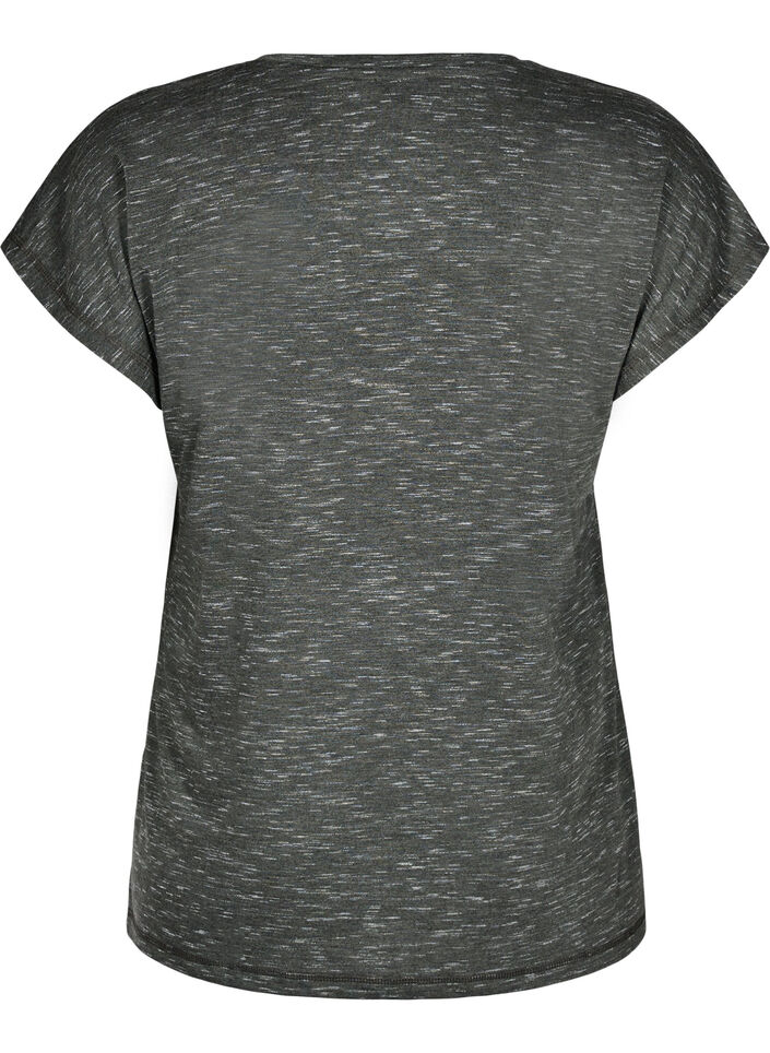 Losse workout T-shirt met korte mouwen, Groen, Packshot image number 1