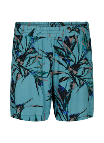 Losse shorts van viscose, Sea Pine Leaf, Packshot image number 0