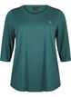 Work-out top met 3/4 mouwen, Groen, Packshot image number 0