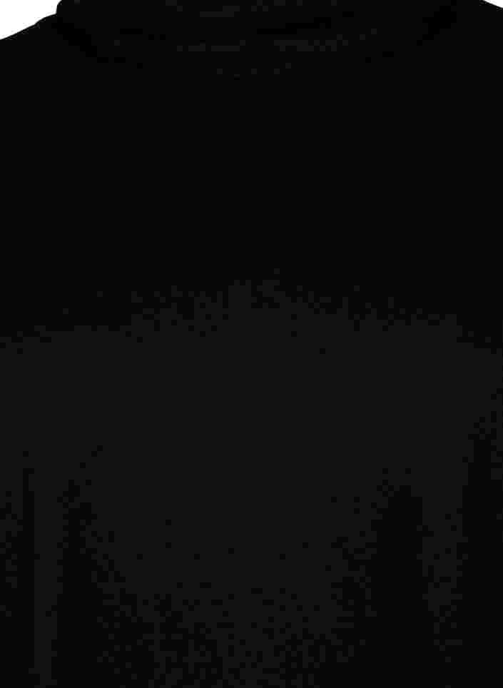 Tuniek met lange mouwen en hoge hals, Black, Packshot image number 2