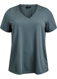 T-shirt met V-hals, Groen