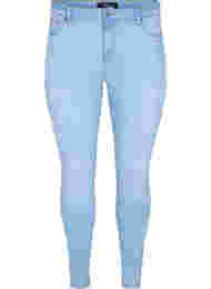 Amy jeans met hoge taille en super slanke pasvorm, Light blue