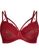 Beha met volledige bedekking, kant en dubbele bandjes, Zwart, Packshot image number 0