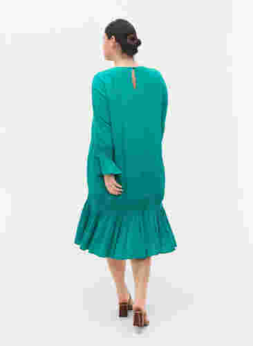 Viscose jurk met kanten details, Parasailing, Model image number 1