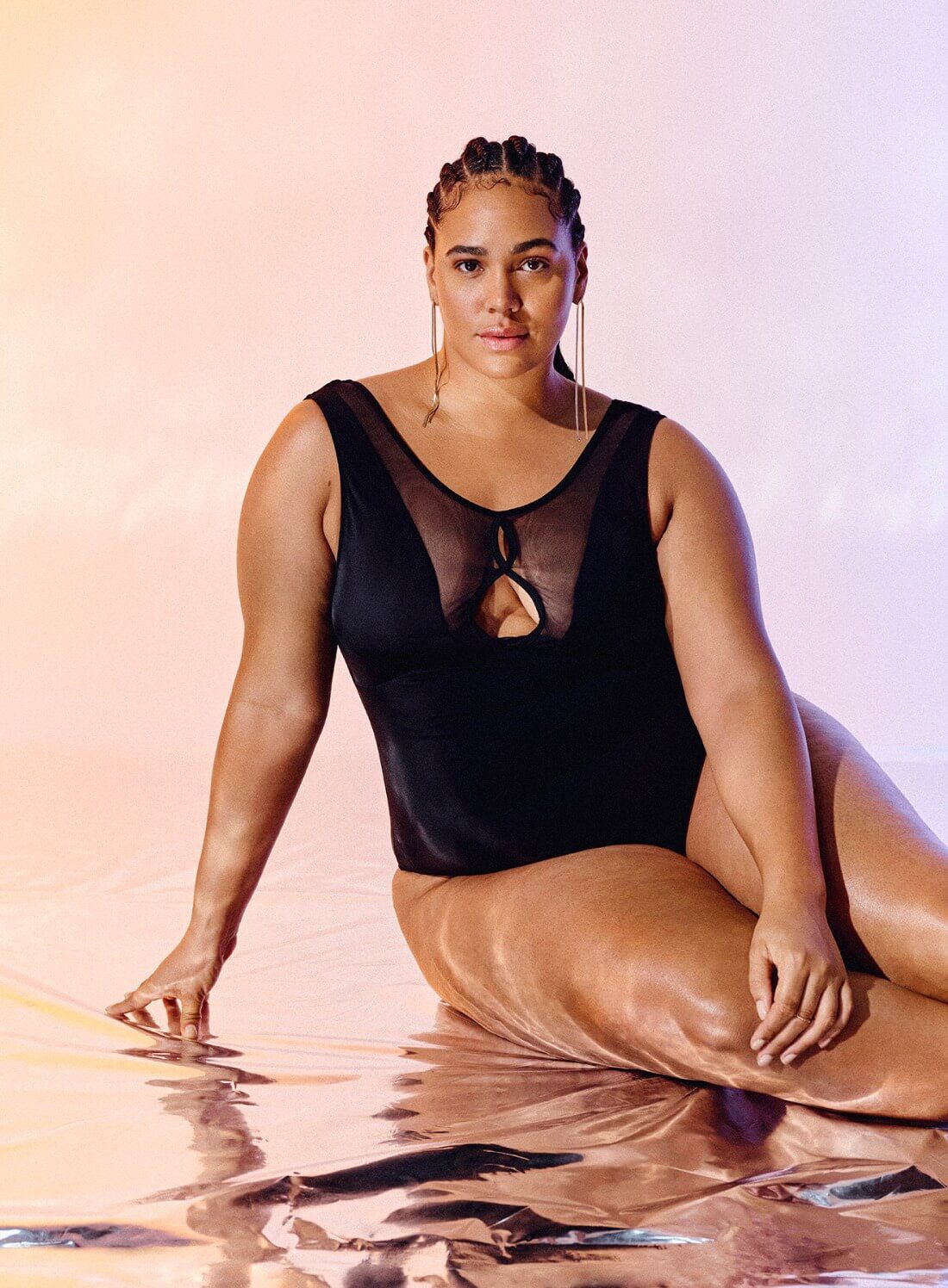 Zizzi Badpak​ in sweat, , Model