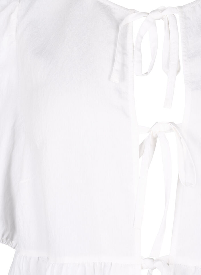 Viscose blouse met anglaise borduursel, Bright White, Packshot image number 2