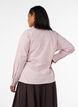 Losvallend geruit overhemd met strikceintuur, Roze, Model image number 2