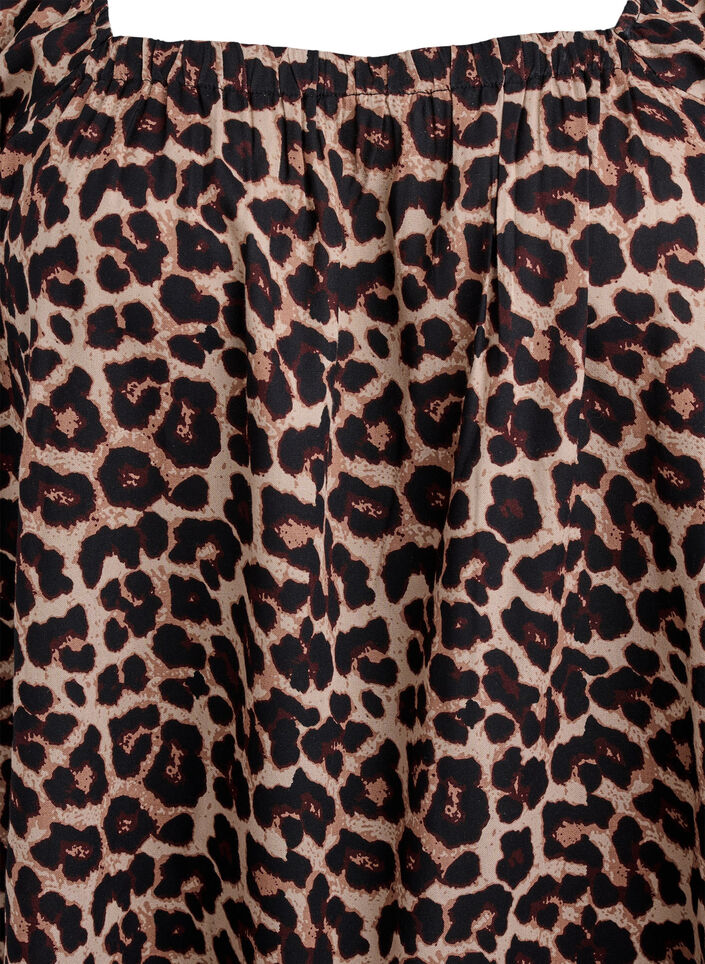 Strandjurk in viscose met print, Beige, Packshot image number 2