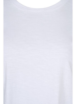 Set van 2 basic t-shirts in katoen, Black/B White, Packshot image number 3