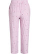 Losse nachtborek met strepen en hartjes, Roze, Packshot image number 1