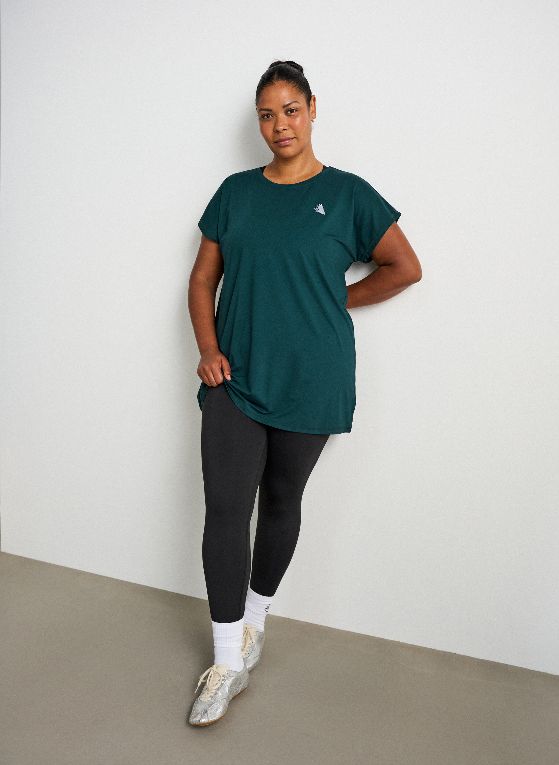ZizziLang trainings-T-shirt, Groen, Model image number 1