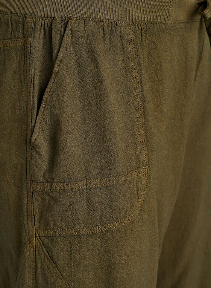 Katoenen Capri-broek, Groen, Packshot image number 2