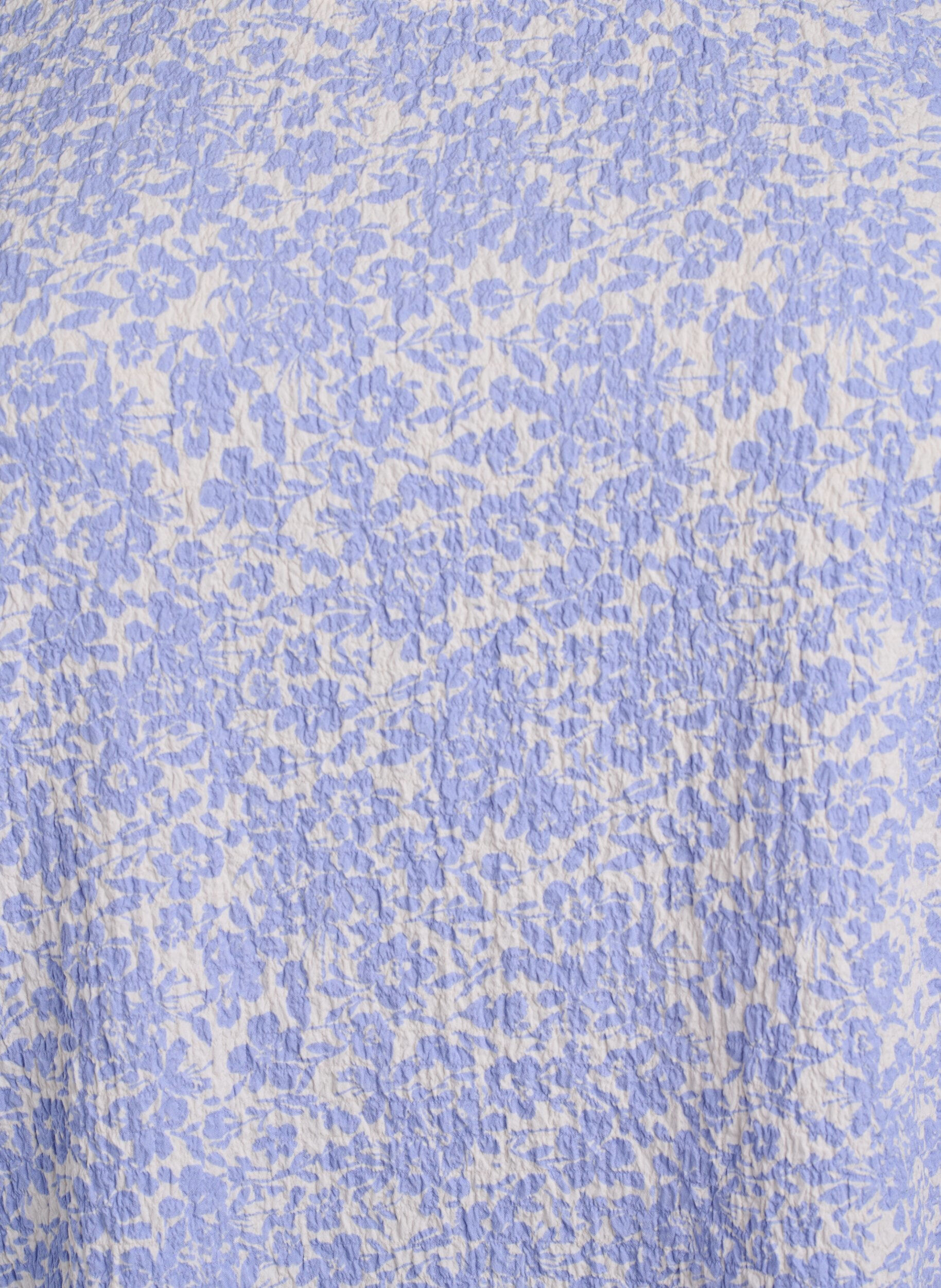 Zizzi FLASH - Blouse met korte mouwen en textuur, Blauw, Packshot image number 2
