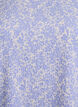 FLASH - Blouse met korte mouwen en textuur, Blauw, Packshot image number 2