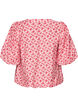 Viscose blouse met ballonmouwen en bloemenpatroon, Rood, Packshot image number 1