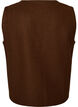 V-hals gilet met knopen, Bruin, Packshot image number 1