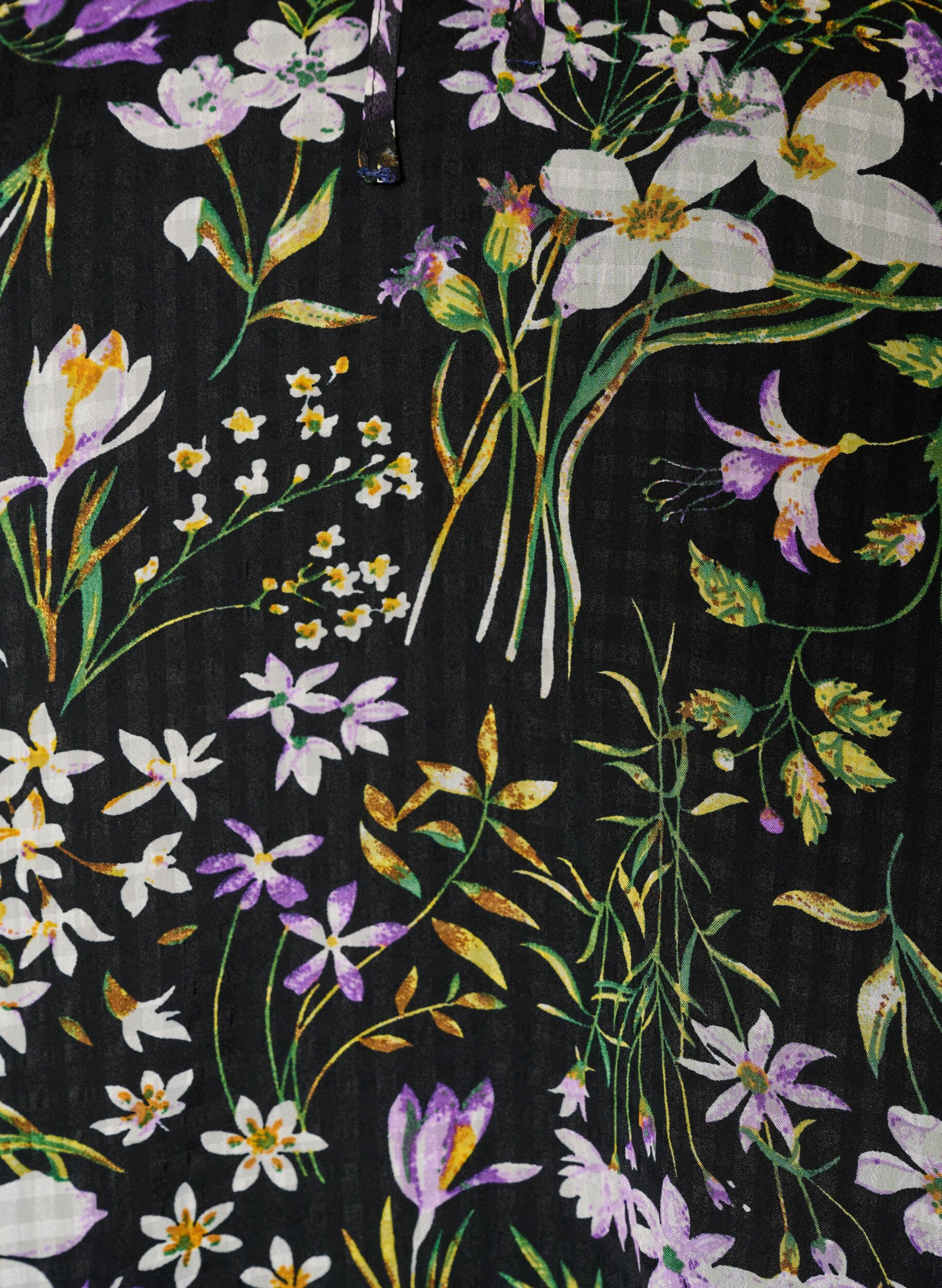 ZizziA-lijn tuniek met bloemenprint, Zwart, Packshot image number 2
