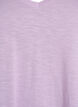 Basic t-shirt met korte mouwen en v-hals, Paars, Packshot image number 2