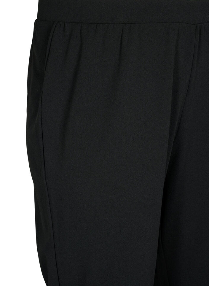 Broek met straight fit, Zwart, Packshot image number 2