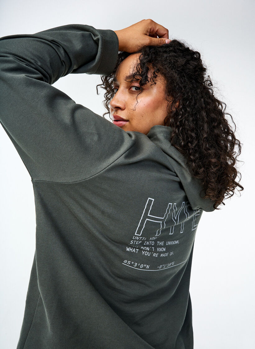 Hoodie met tekstopdruk, Urban Chic, Image image number 1