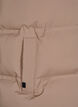 Korte puffer bodywarmer met hoge kraag, Bruin, Packshot image number 3