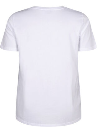 Katoenen T-shirt met tekstopdruk, B. White w. Paris, Packshot image number 1