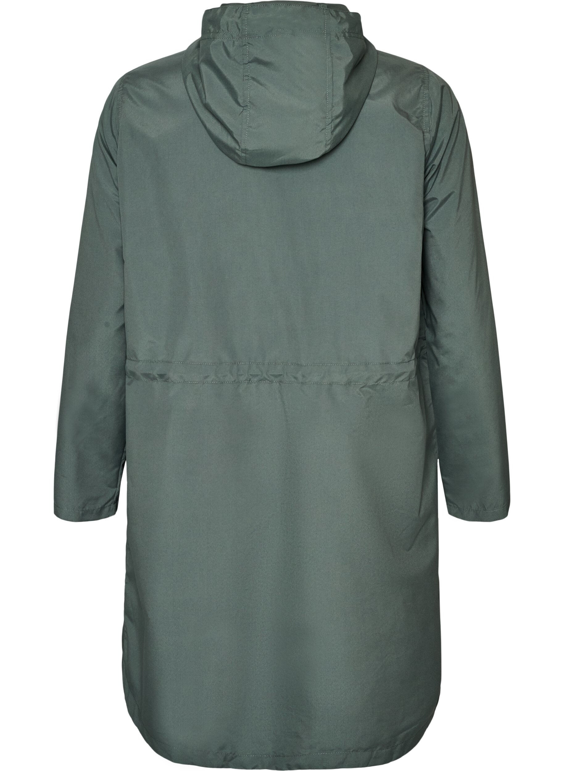 ZizziLichtgewicht parka met een capuchon, Groen, Packshot image number 1