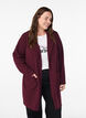 Lange jas met zakken, Rood, Model image number 0