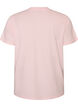 Organisch katoenen T-shirt met print aan de voorkant, Roze, Packshot image number 1