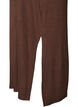 Mouwloze ribjurk van viscose, Bruin, Packshot image number 3