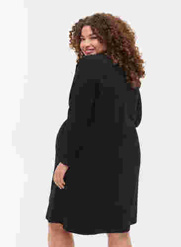 Zwangerschapsjurk in katoen, Black, Model image number 1